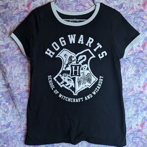 Harry Potter Hogwarts Printed Babydoll Graphic T-shirt Size XL